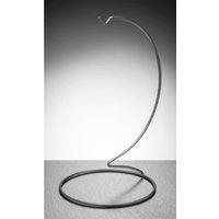 Sienna Glass Silver Metal Ornament Stand Large