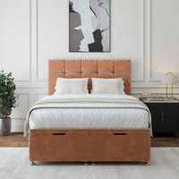 Bedmaster Chenille Ottoman Divan Base in Brown | Size: King