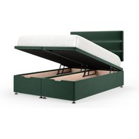 Bedmaster Plush Velvet Ottoman Divan Base in Emerald | Size: Double