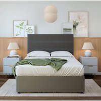 Bedmaster Plush Velvet Divan Base in Grey | Size: Single