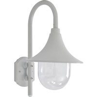 Berkfield Home Garden Wall Lamp E27 42 cm Aluminium White