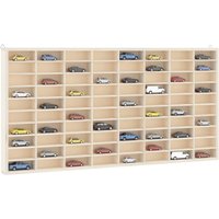 Berkfield Home Wall Display Cabinet with 80 Compartments 80x4.5x40.5 cm in Brown