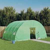 Berkfield Home Greenhouse with Steel Frame Green 24 m² 6x4x2.85 m