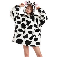 Leaper Oversized Kids Blanket Hoodie in Midnight