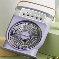 Leaper Green Little Savage 5- Hole Humidifying & Cooling Misting Fan in Purple