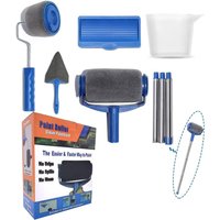 Leaper 6PCS Replaceable Drip-Proof Wall Paint Roller Set in Grey