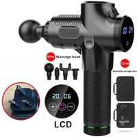 Leaper LCD 30 Speed Detachable Massage Gun in Black