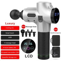 Leaper LCD 30 Speed Detachable Massage Gun in Silver
