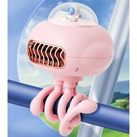 Leaper Octopus Portable Desktop Fan Outdoor Mini Mute Creative Fan in Pink