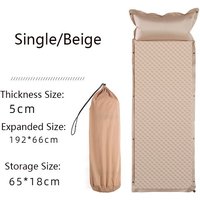 Leaper Self Inflating Thickened Moisture Proof Mattress in Beige | Size: Single