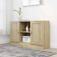 Berkfield Home Sideboard Sonoma Oak 120x30.5x70 cm Engineered Wood in Brown