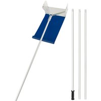 Costway Aluminum Snow Roof Rake Adjustable Snow Removal Tool Widened Head Design 6M