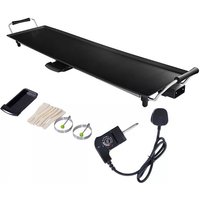 Costway Electric XXL Teppanyaki Table Grill 90 x 23CM Non-Stick Griddle BBQ Hot Plate in Black | Size: 90 x 23 cm