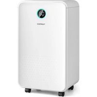 Costway 12L/Day Electric Dehumidifier Home Portable Air De-Humidifier in White