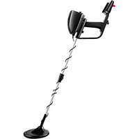 Costway Metal Detector All Metals & Discrimination Mode Waterproof Search Coil 12cm Deep in Black
