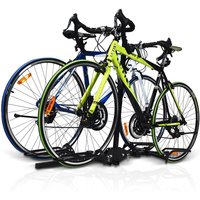 Costway 2-bike Hitch Mount Rack Platform Style Bicycle Carrier Fits Vehicles with 1/4-inch / 2-inch Receiver in Black