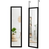 Costway Full Length Mirror Full Body Over the Door Dressing Mirror Door & Wall Hanging in Black