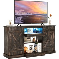 Costway TV Cabinet for TVs up to 68" 59" Media Console Table in Brown