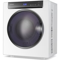 Costway 4KG Compact Dryer 1400W Electric Clothes Dryer w/3 Heating Options in White