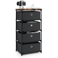 4 tier Chest Drawers 4 Drawers Nightstand Storage Cabinet