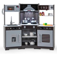 Pretend Toy Kitchen Real Sounds & Lights Accessory Playset 3+ Dark