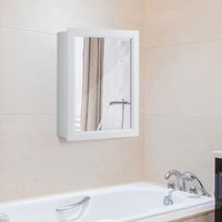 Bathroom Mirror Cabinet Wall Mounted Storage Cabinet Shelves