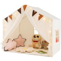 Play Tent 3 4 Play House Star Lights Windows Cotton Mat