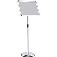 Costway A3 Adjustable Poster Stand Presentation Stand w/Adjustable Height in Silver