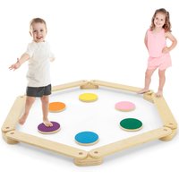 Gymax Kids Balance Beam 12 PCS Toddler Stepping Stones Balance Beam Boards | Size: 12 Pack