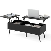 Lift Top Coffee Table Modern Center Table Storage Compartments