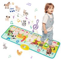 Costway Kids Musical Mat Indoor & Outdoor Animal Farm Piano Playmat