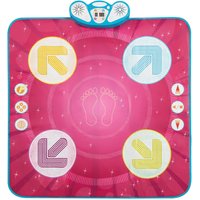 Costway Fun Dance Mat Dance Game Toy with Follow-the-lights Game in Pink