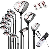 Gymax Women's Complete Golf Clubs & Bag Set With 460CC #1 Driver Red
