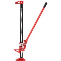 Gymax 112 cm Farm Jack Ratcheting Off-Road Utility Jack 3000kg Capacity-Red in Red