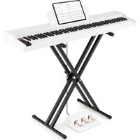 Costway 88-Key Keyboard Piano Set Full Size Semi-weighted Digital Piano in White