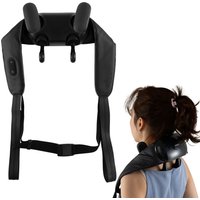 Costway Neck Shoulder Massager 4D Deep Tissue Kneading Shiatsu Massage Machine in Black
