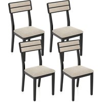 Upholstered Kitchen Chairs Set 4 Modern Dining Chairs Pack