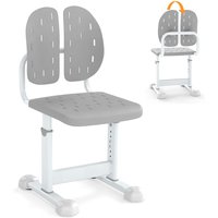 Costway Height-adjustable Kid¡¯s Desk Chair Children Study Chair in Grey