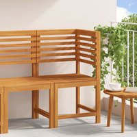 Berkfield Home Garden Chair Corner Solid Wood Acacia in Brown