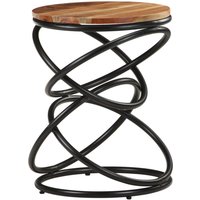Berkfield Home End Table 40x40x52 cm Solid Acacia Wood in Brown | Size: 40 x 40 x 52 cm