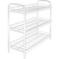 Metaltex 3-Tier Shoe Stand Organiser - White