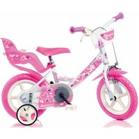 Dino Bikes Little Heart 12" Kids Bike in White
