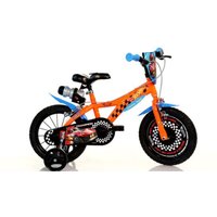 Dino Bikes Hot Wheels 14inch Kids Bike with Stabilisers - Orange | Size: 14 inches