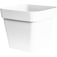 Ivyline Cleo Square Planter D40cm White With Wheels