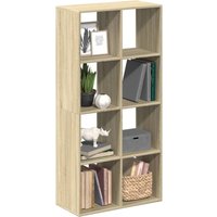 Berkfield Home Room Divider Bookcase Sonoma Oak 69.5x29x137.5 cm Engineered Wood in Brown