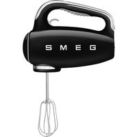 Smeg HMF01BLUK Hand Mixer with Turbo Function, 3 Attachments, LED Display Black
