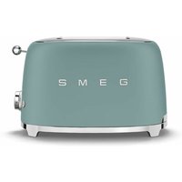 Smeg TSF01 Retro Matte Style 2 Slice Toaster in Green