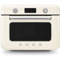 Smeg COF01CRUK 50's Style Countertop Combi Oven with Galileo Multicooking Technology, 10 in 1 Functions, 1800W, Cream in Beige