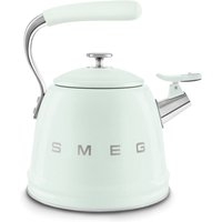 Smeg Whistling Kettle for Hobs, Stainless Steel, 2.3 liters, Sea Green | Size: A
