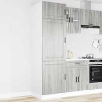Berkfield Home Kitchen Cupboard "Porto" Grey Sonoma Engineered Wood